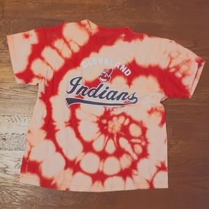 Cleveland Indians bleaches distressed - tyedie
